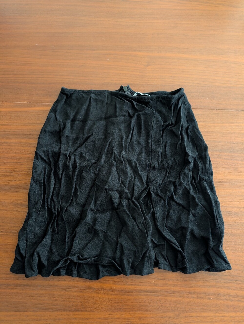 Reformation Mini A Line Skirt Womens 2 Black Stretch Back Zip Front Slit